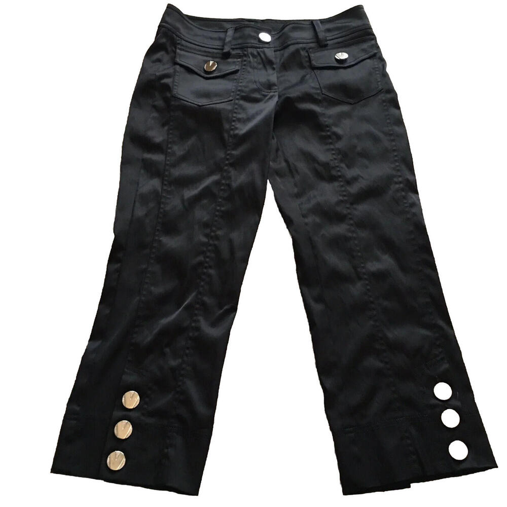 👖🖤Designer Cache - Size 4 Pants Black